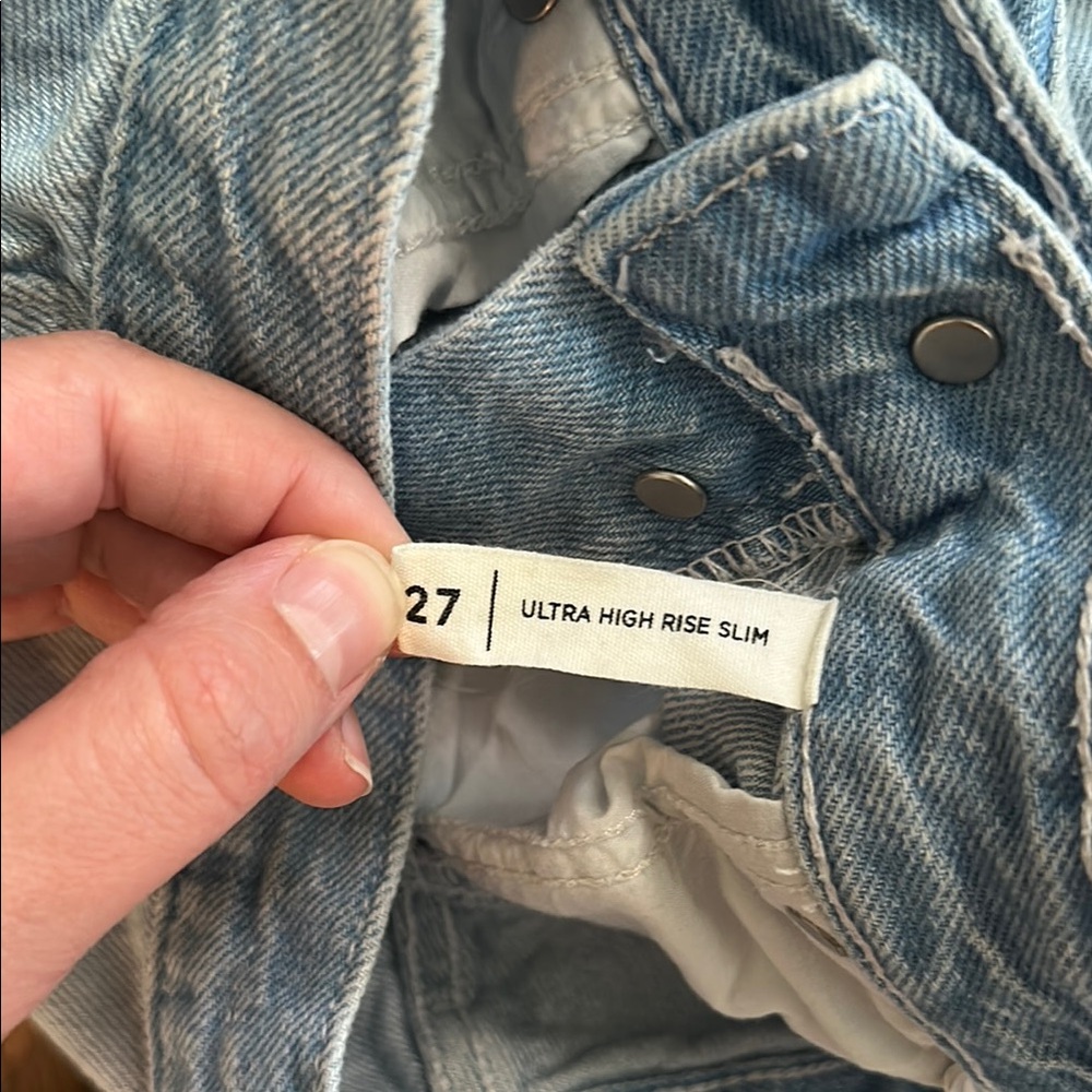 PacSun Two Toned High Rise Skinny Jeans - Picture 7 of 11